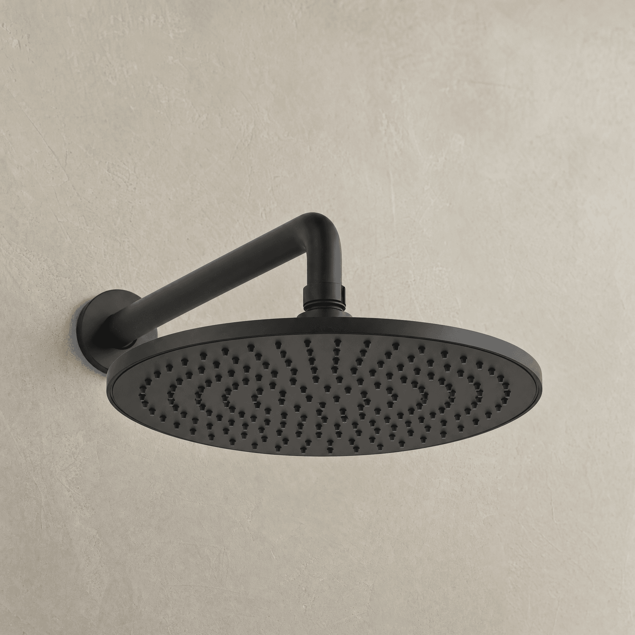 Aquaro Round Shower Head, Matte Black, 250*6