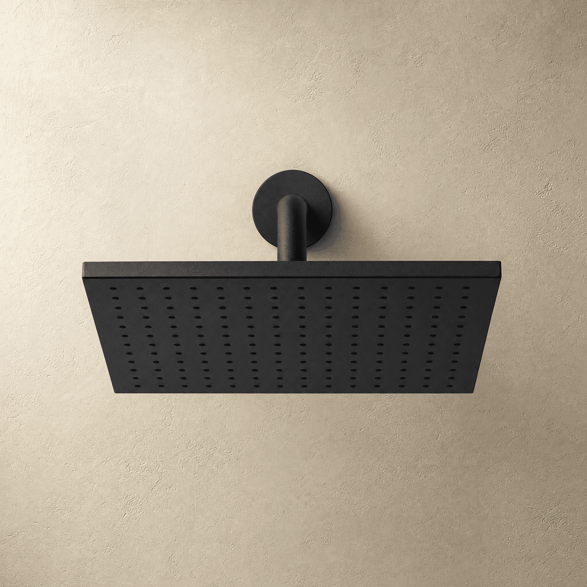 Aquaro Square Shower Head in Matte Black