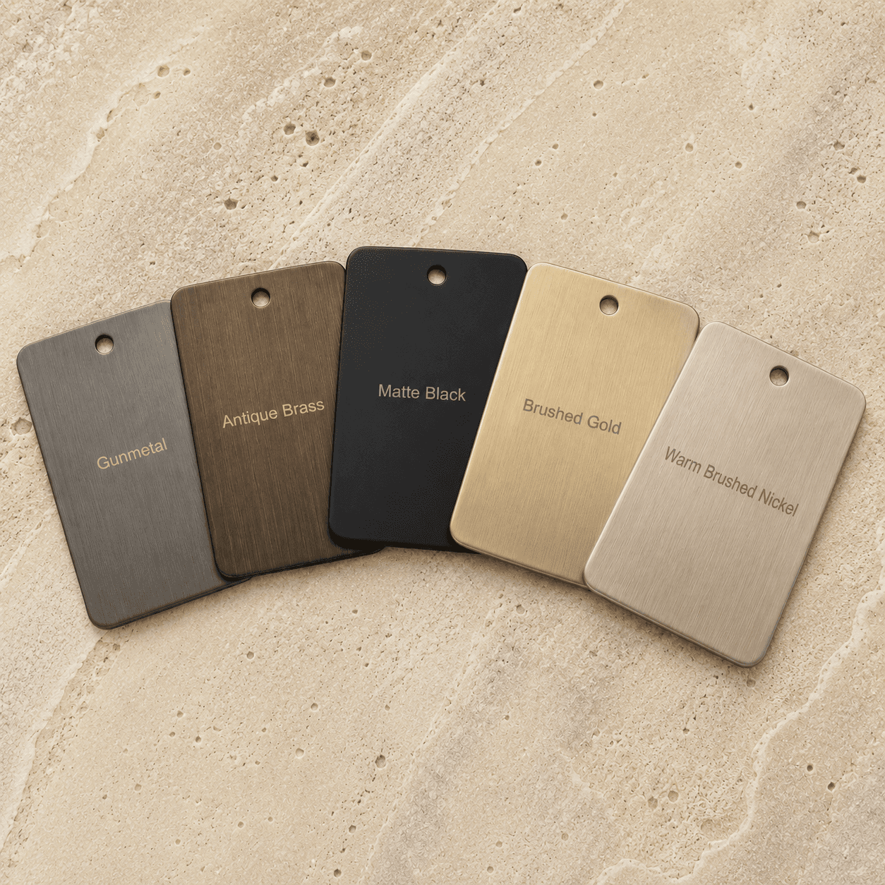 Aquaro Finish Sample Pack: All 5 Finishes, Standard
