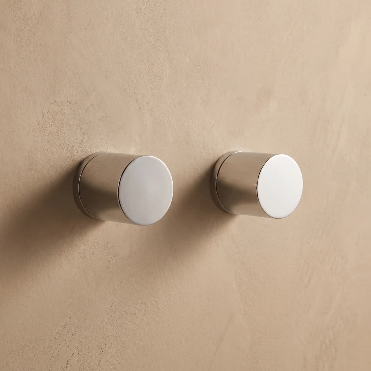 Aquaro Poise Double Round Taps, Chrome