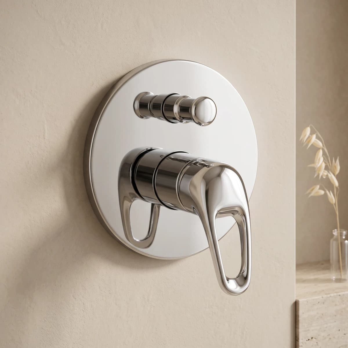 Aquaro Duck Handle Wall Mixer with Diverter, Standard