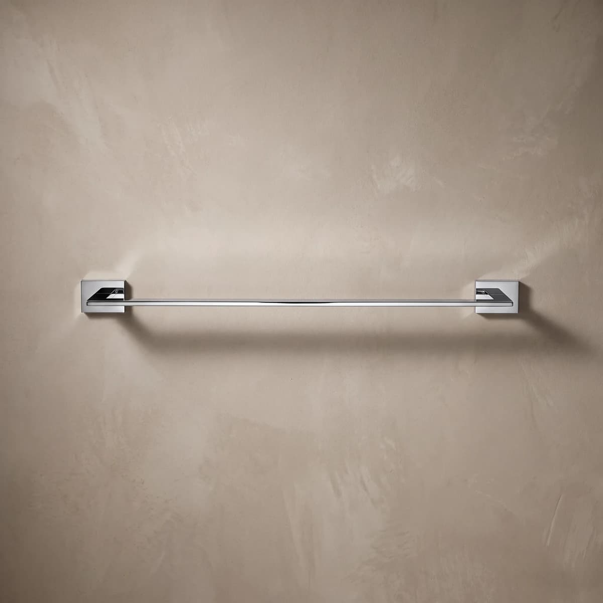 Aquaro Rect Single Towel Rail, Chrome, 900mm