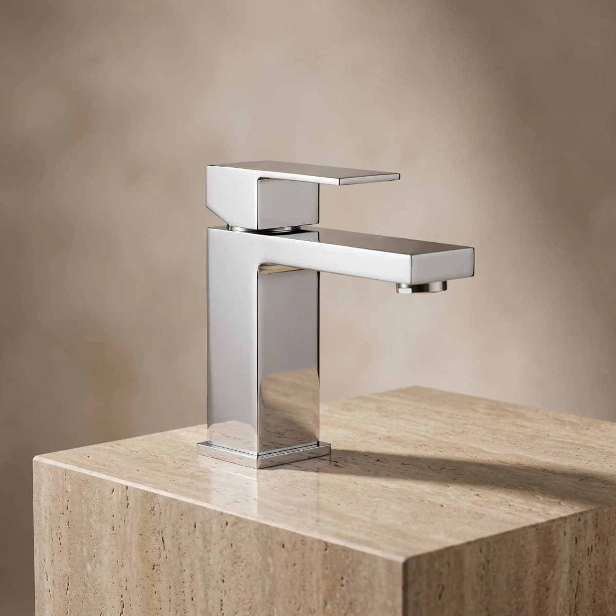 Aquaro Square Basin Mixer, Chrome