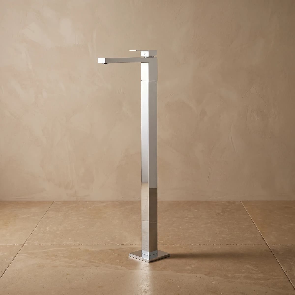 Aquaro Square Floor Mixer, Standard