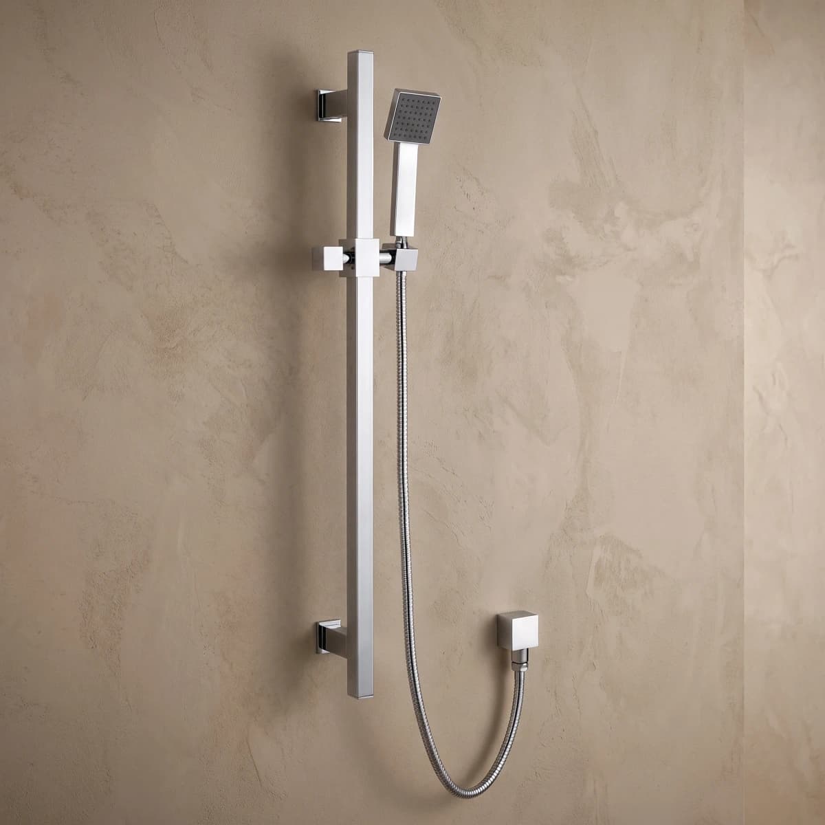 Aquaro Square Slide Shower Rail, Standard