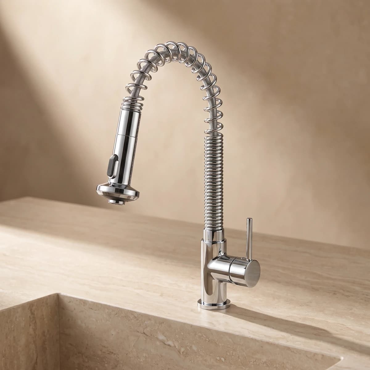 Aquaro Coil Pull-Down Mixer 428mm, Standard