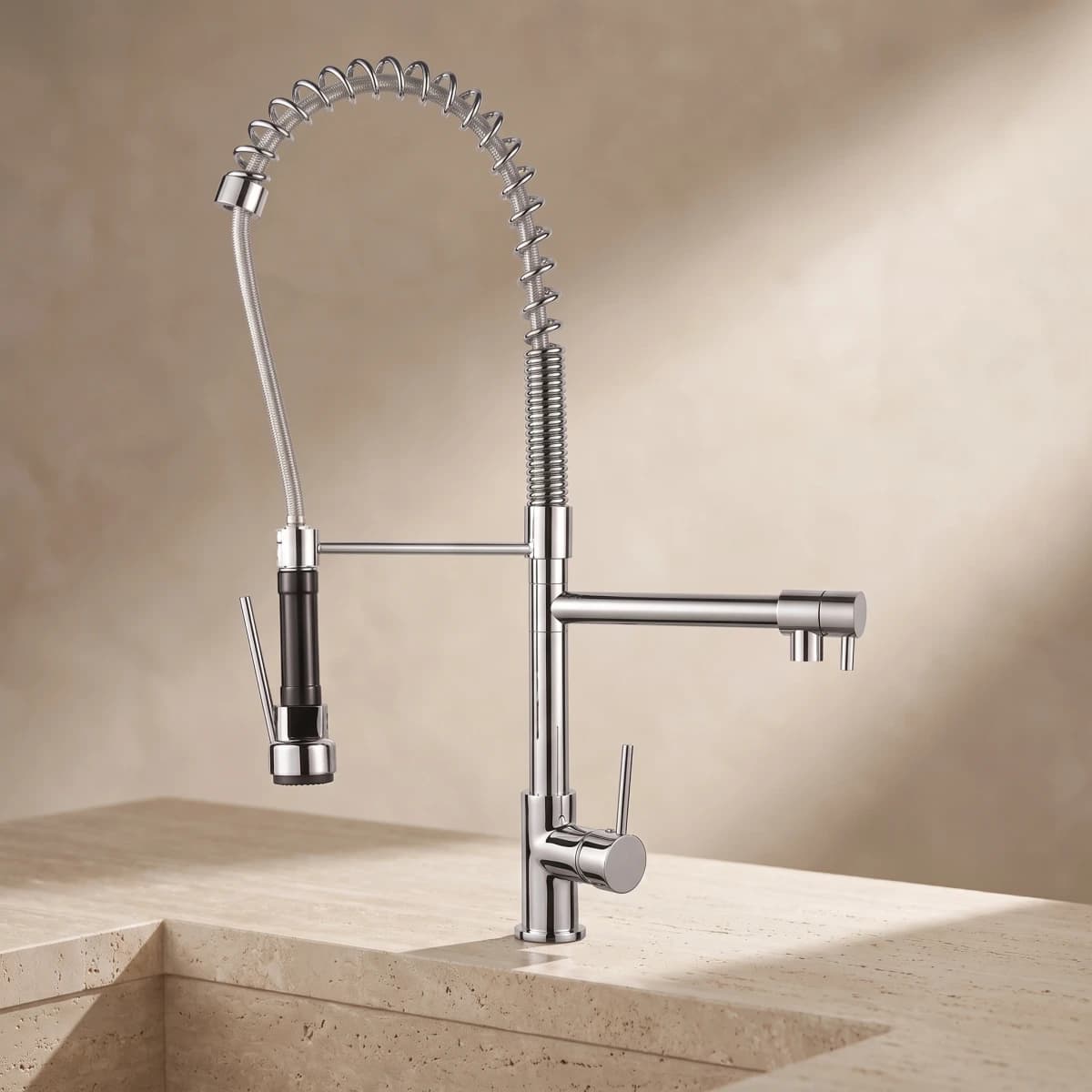 Aquaro Coil Pull-Down Mixer 709mm, Standard