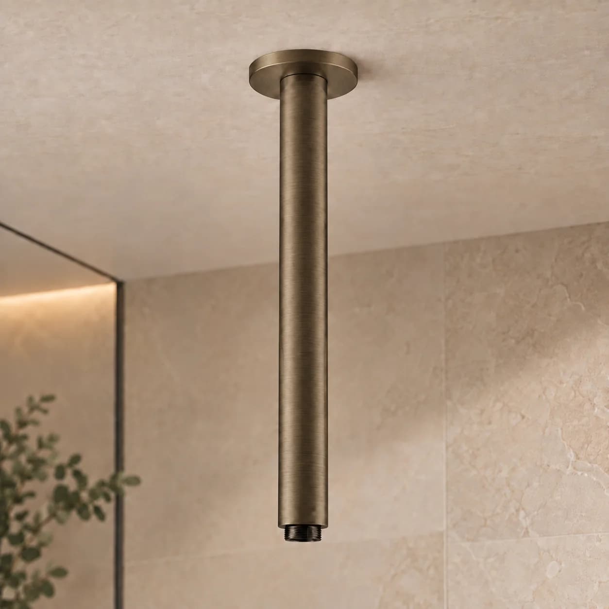 Aquaro Round Ceiling Arm 300mm, Antique Brass