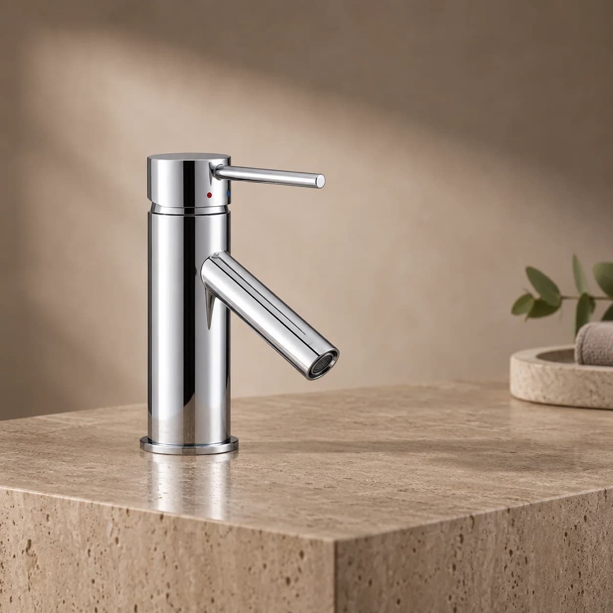 Aquaro Round Basin Mixer 200mm, Chrome